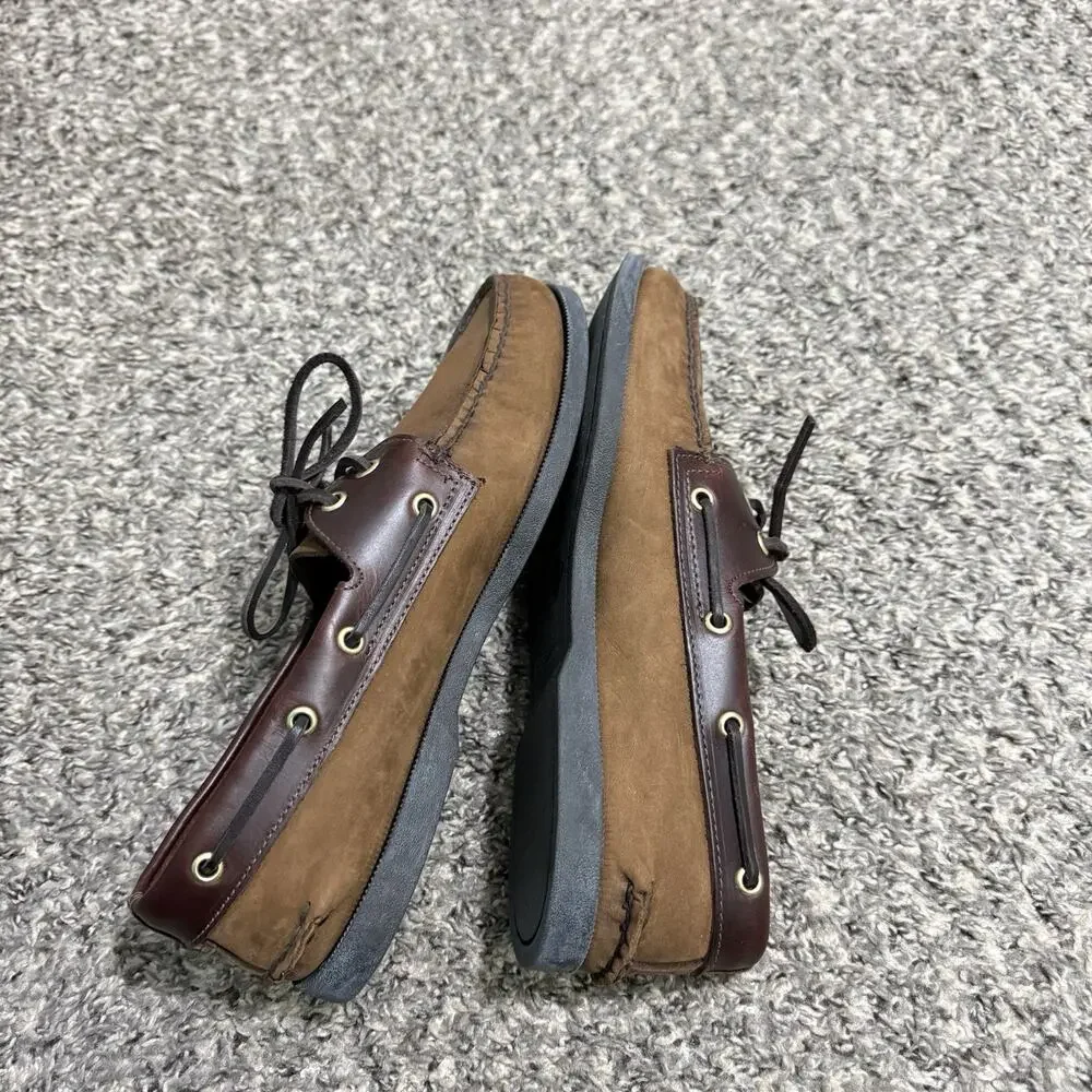 Sperry Shoes Mens 10 M Authentic Original 2-Eye Boat Brown Leather